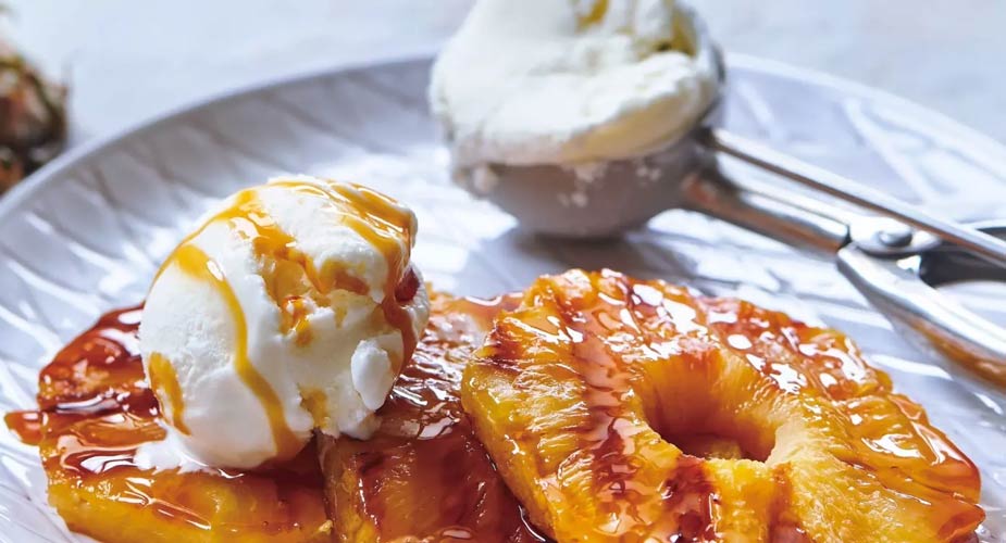 Abacaxi grelhado com gelado e caramelo 4 (13)
