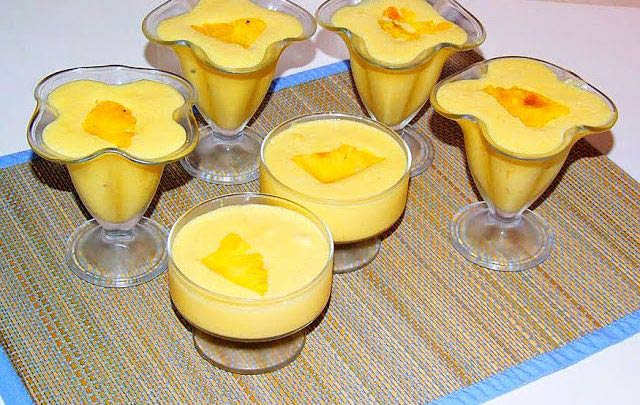 Mousse de ananás – deliciosa ,fresca e rápida de preparar. 3 (3)