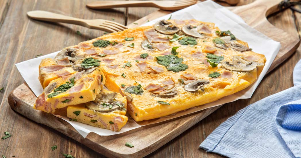 Omelete de cogumelos e fiambre 0 (0)