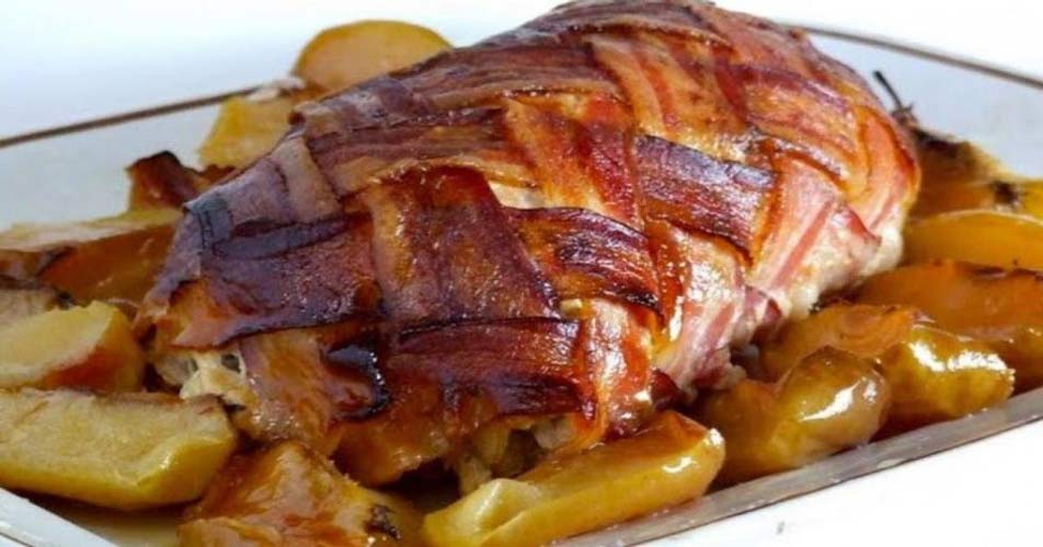 Lombo de porco assado com bacon 4.6 (9)