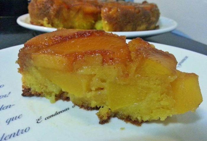 Bolo de pêssego na frigideira. Uma receita muito simples… 5 (1)
