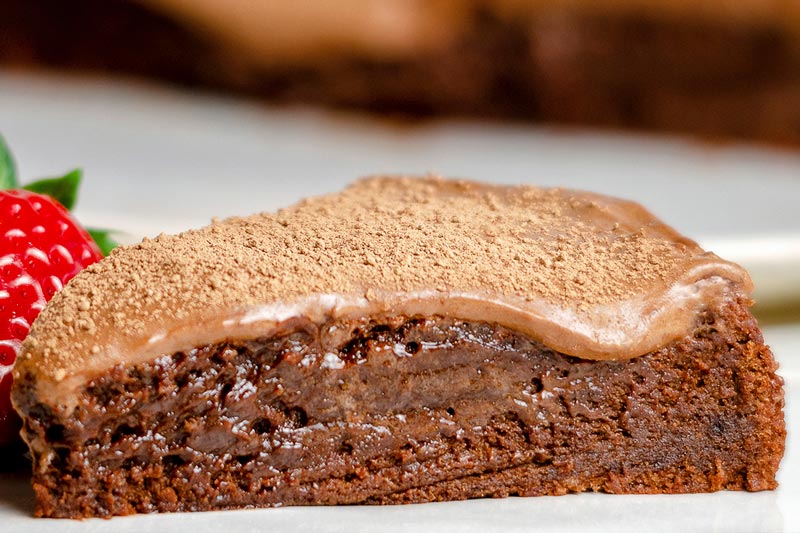 Bolo de chocolate tão fofinho que vai pensar que é mousse 4.6 (10)