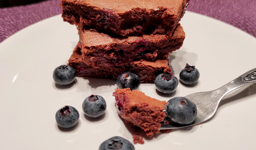 Brownies com mirtilos 4.8 (5)