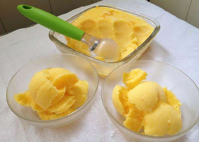Gelado caseiro de manga. Simples e rápido! 5 (1)