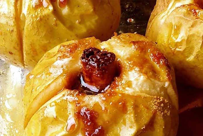 Maçã assada com pau de canela e vinho do Porto 4.6 (7)