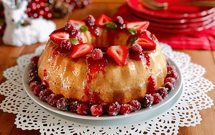 Bolo-Pudim de Natal – Fica tão macio e suave que se desfaz na boca 4.5 (8)