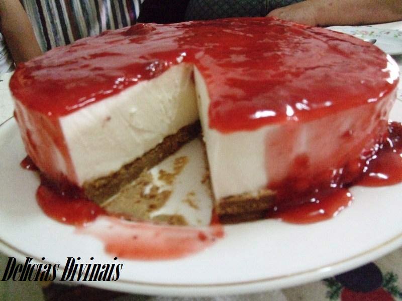 Chesse Cake de Morango – Fresco e delicioso 4.5 (20)
