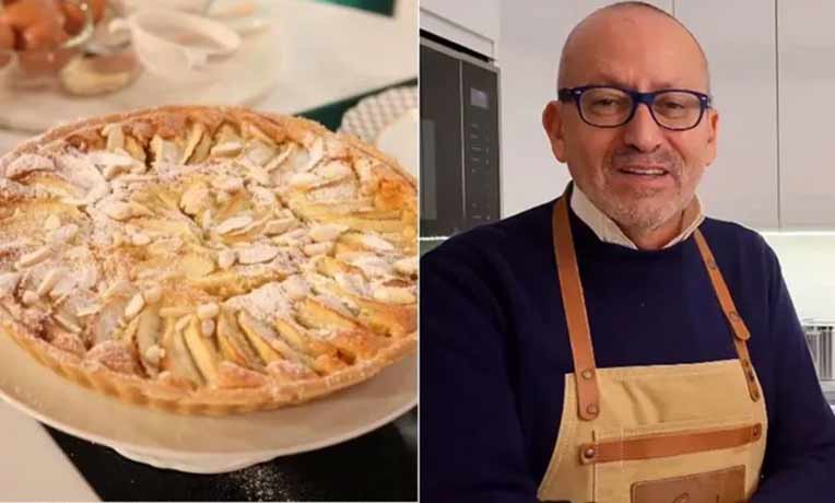 Manuel Luís Goucha revela a sua receita de tarte de maçã e amêndoa (deliciosa e com o creme fofo e saboroso) 4.2 (750)